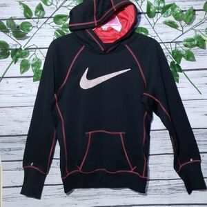 Nike swoosh hooded hoodie warm sweatshirt size Small